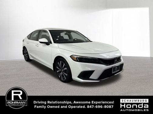 Platinum White Pearl 2024 Honda Civic EX-L