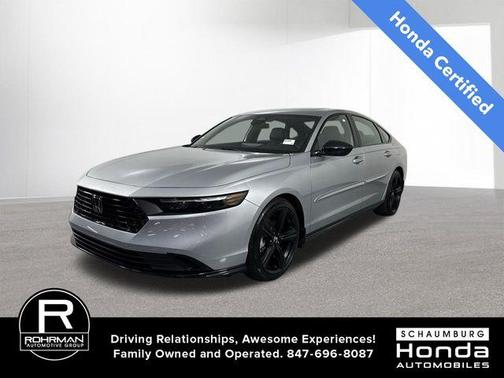Silver 2024 Honda Accord Hybrid Sport-L