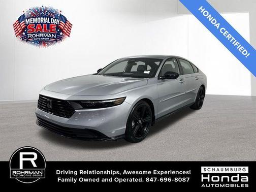 Silver 2024 Honda Accord Hybrid Sport-L