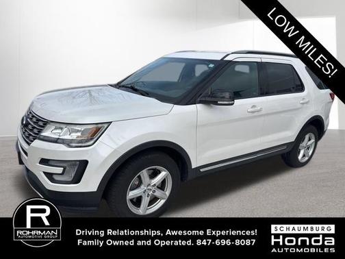 White Platinum 2017 Ford Explorer XLT