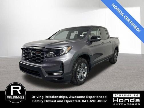 Modern Steel Metallic 2024 Honda Ridgeline TrailSport