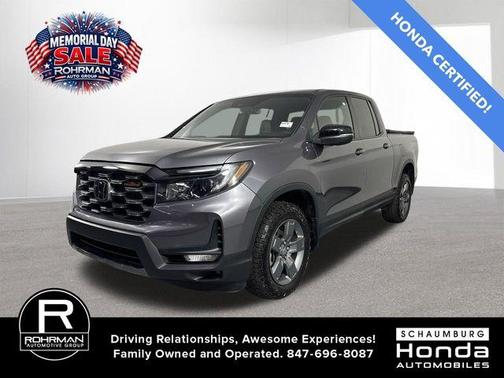 Modern Steel Metallic 2024 Honda Ridgeline TrailSport