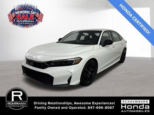 White 2025 Honda Civic Sport