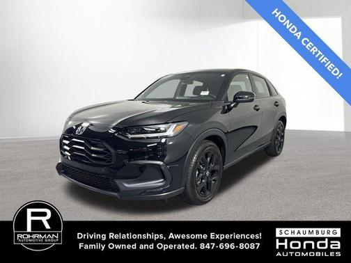 Crystal Black Pearl 2025 Honda HR-V Sport