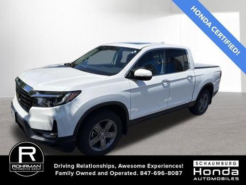 Platinum White Pearl 2022 Honda Ridgeline RTL-E