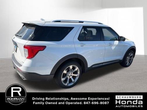 White Metallic 2020 Ford Explorer Platinum
