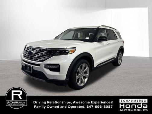 White Metallic 2020 Ford Explorer Platinum
