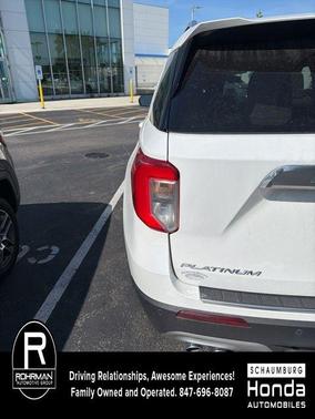 White Metallic 2020 Ford Explorer Platinum