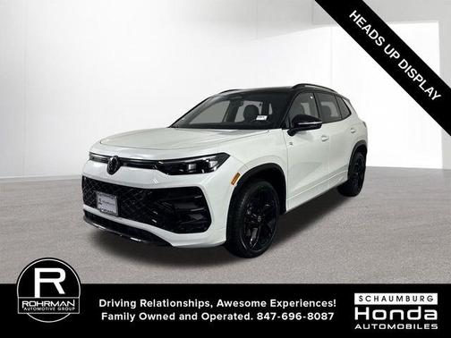 Opal White W/Deep Black Roof 2026 Volkswagen Tiguan 2.0T SE R-Line Black