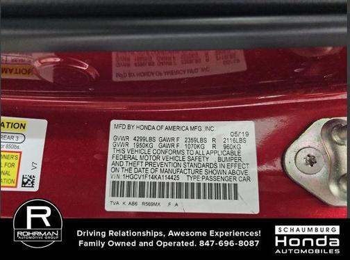 2019 Honda Accord LX