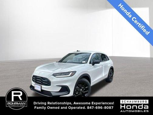 Platinum White Pearl 2024 Honda HR-V Sport