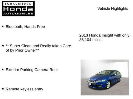 2013 Honda Insight EX