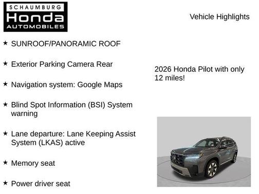 Modern Steel Metallic 2026 Honda Pilot Touring