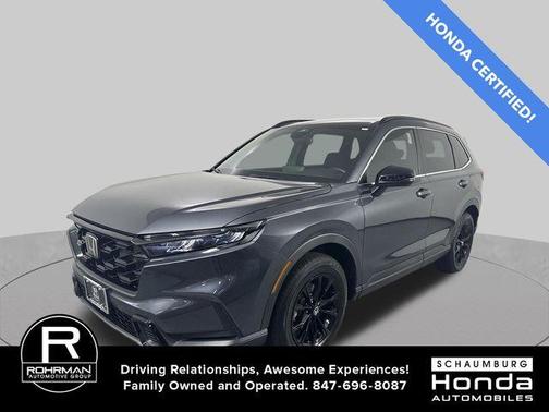 Meteorite Gray Metallic 2024 Honda CR-V Hybrid Sport
