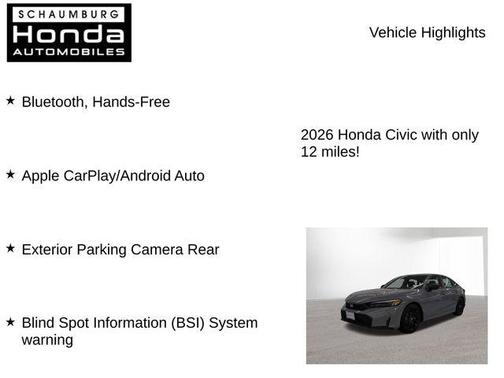 2026 Honda Civic Sport