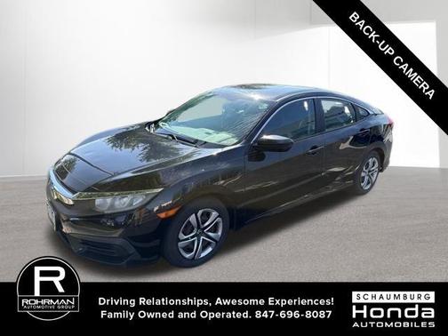 Crystal Black Pearl 2017 Honda Civic LX