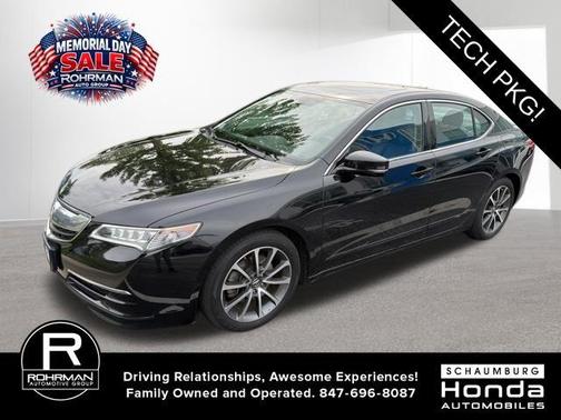 Crystal Black Pearl 2015 Acura TLX V6 Tech