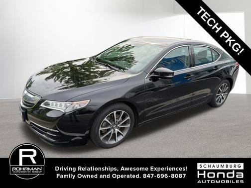 Crystal Black Pearl 2015 Acura TLX V6 Tech
