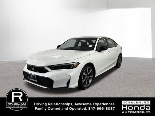 Platinum White Pearl 2026 Honda Civic Hybrid TOURING