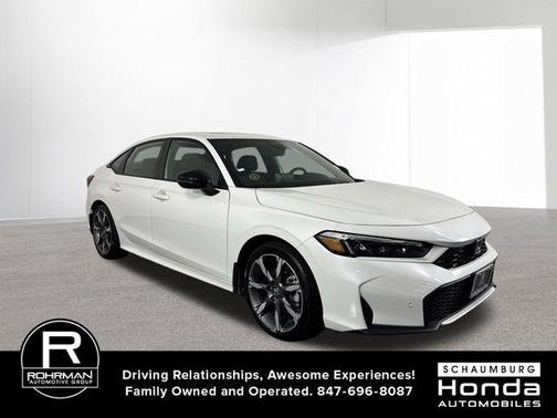 Platinum White Pearl 2026 Honda Civic Hybrid TOURING