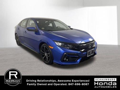 Aegean Blue Metallic 2020 Honda Civic Sport