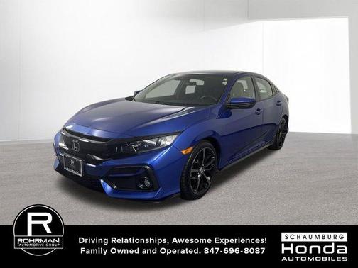 Aegean Blue Metallic 2020 Honda Civic Sport
