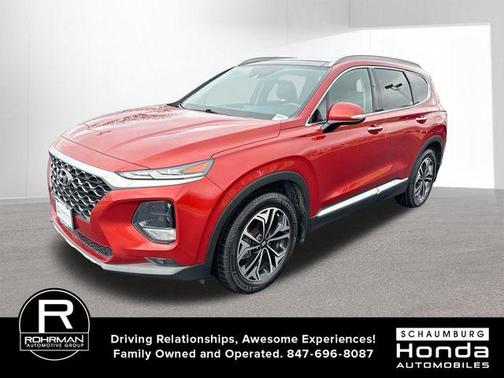 Lava Orange 2020 Hyundai SANTA FE 2.0T SEL