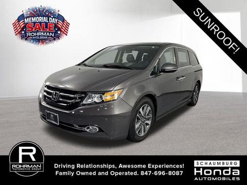 Brown 2016 Honda Odyssey Touring Elite