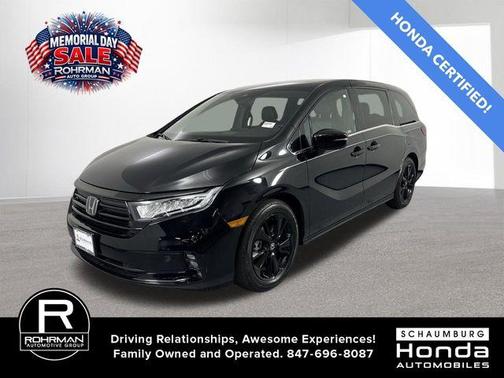 Crystal Black Pearl 2024 Honda Odyssey Sport