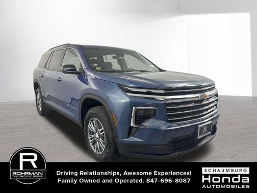 Lakeshore Blue Metallic 2024 Chevrolet Traverse LT