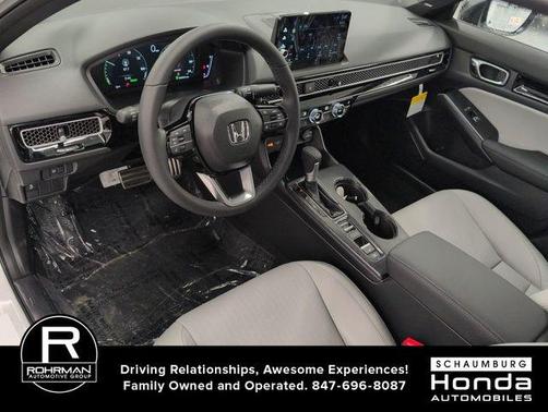 Platinum White Pearl 2026 Honda Civic Hybrid TOURING