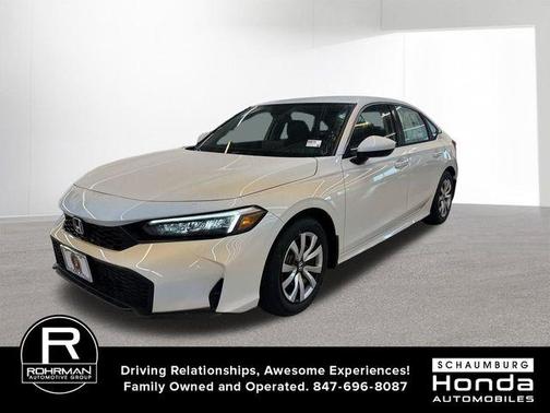 Platinum White Pearl 2026 Honda Civic LX