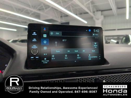 Platinum White Pearl 2026 Honda Civic Hybrid Sport Touring