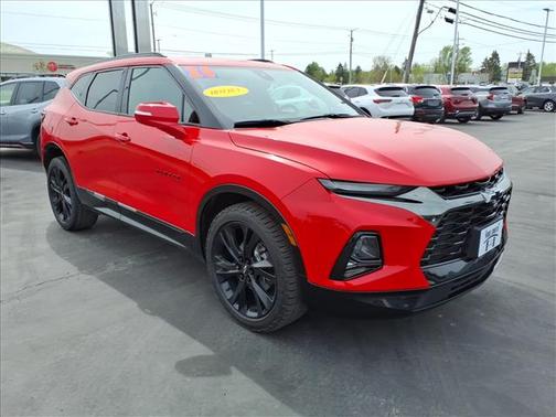 Red 2020 Chevrolet Blazer RS