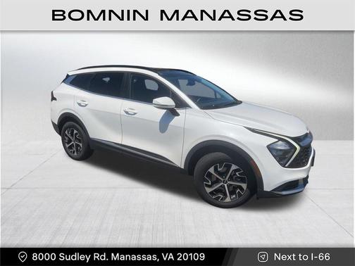 Snow White Pearl 2023 Kia Sportage Hybrid EX