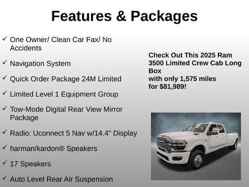 Bright White Clearcoat 2025 RAM 3500 LIMITED