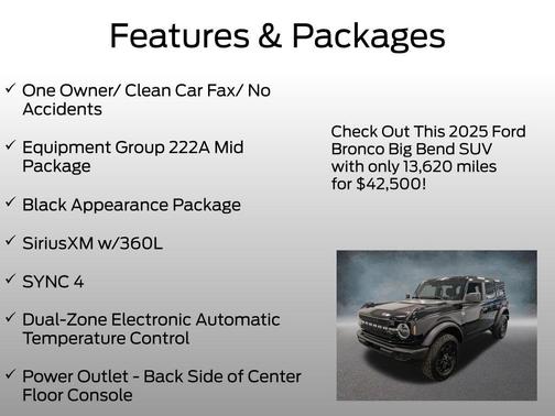 SHADOW BLACK 2025 Ford Bronco BIG BEND