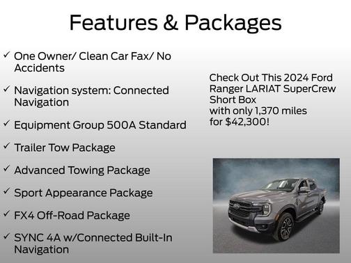 CARBONIZED GRAY METALLIC 2024 Ford Ranger LARIAT
