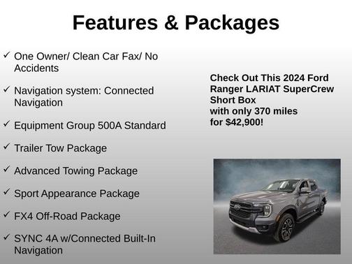 CARBONIZED GRAY METALLIC 2024 Ford Ranger LARIAT