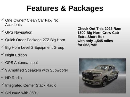 Canyon 2026 RAM 1500 BIG HORN/LONE STAR