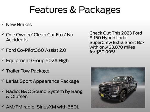 AGATE BLACK METALLIC 2023 Ford F-150 LARIAT