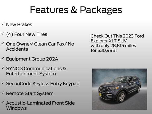 STONE BLUE METALLIC 2023 Ford Explorer XLT