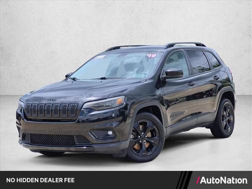 Diamond Black Crystal Pearlcoat 2019 Jeep Cherokee Altitude