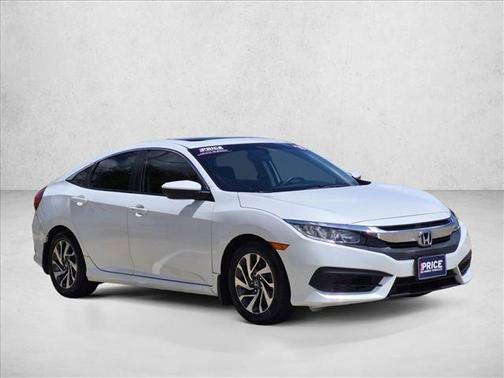 White 2016 Honda Civic EX