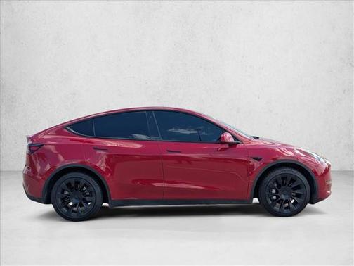 Red Multi-Coat 2022 Tesla Model Y Long Range Dual Motor All-Wheel Drive