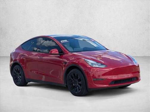 Red Multi-Coat 2022 Tesla Model Y Long Range Dual Motor All-Wheel Drive