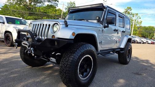 Silver 2010 Jeep Wrangler Unlimited Sahara