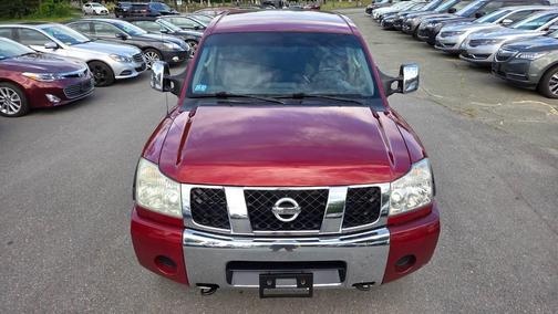 Burgundy 2004 Nissan Titan SE Crew Cab