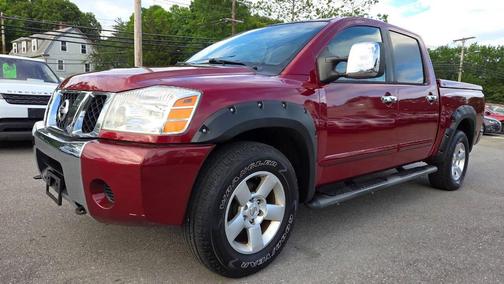 Burgundy 2004 Nissan Titan SE Crew Cab