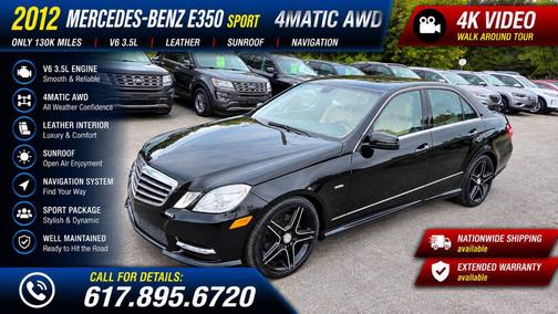 Black 2012 Mercedes-Benz E-Class 4MATIC